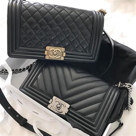 chanel boy bag tweedehands|real real chanel boys bags.